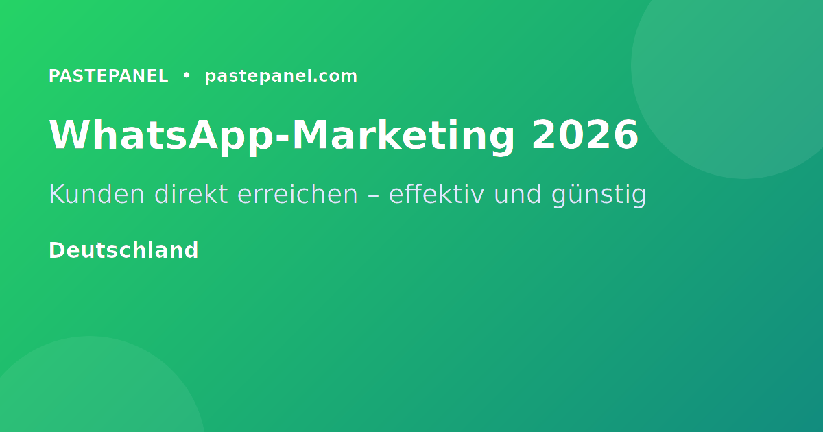 WhatsApp-Marketing für deutsche Unternehmen 2026