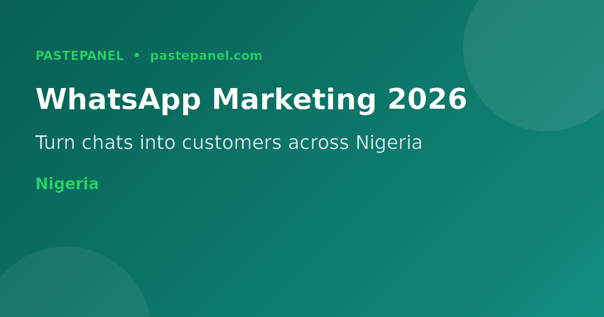 WhatsApp Business marketing strategy for Nigerian entrepreneurs in 2026