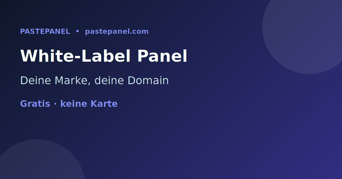 White-Label SMM Panel mit eigener Marke und Domain in Österreich