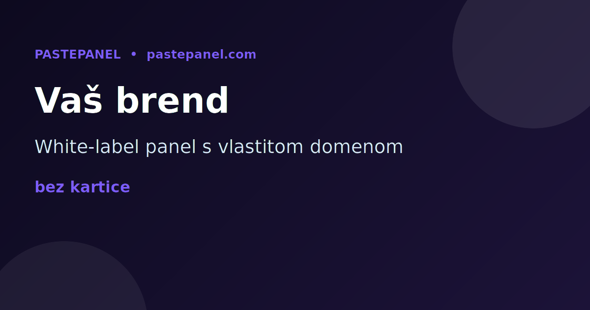 White-label SMM panel pod vlastitim brendom i domenom u Hrvatskoj