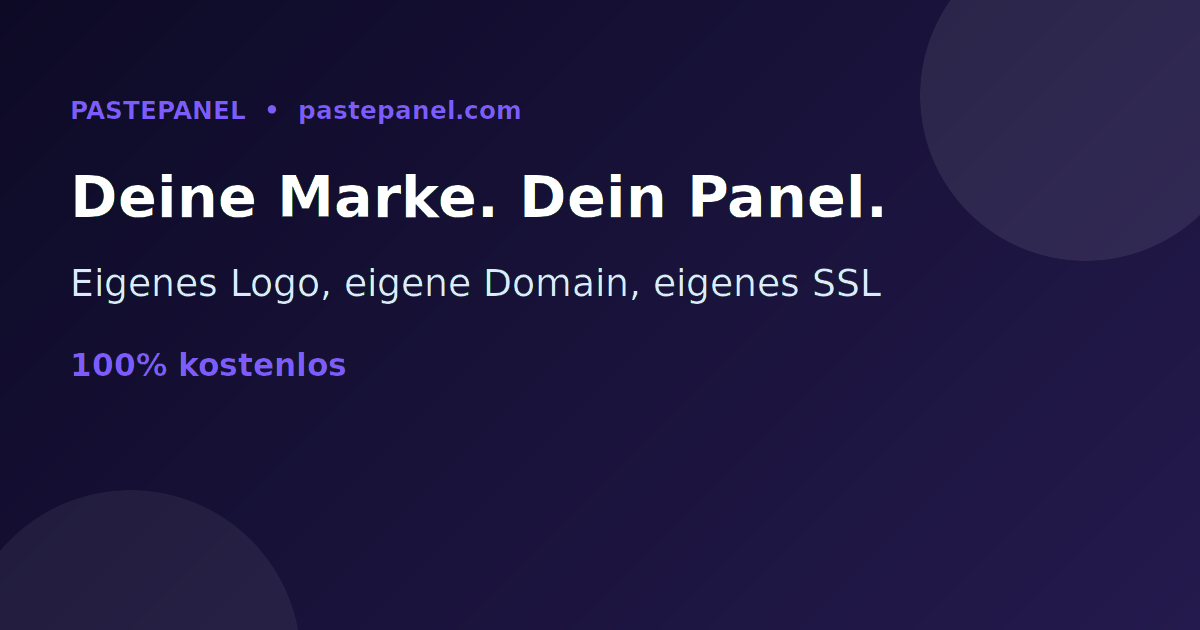 White-Label SMM Panel mit eigener Marke und eigener Domain in Deutschland starten