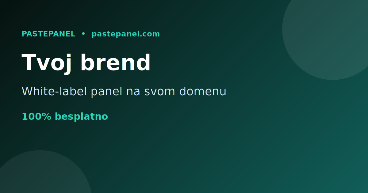 White-label SMM panel na sopstvenom brendu i domenu
