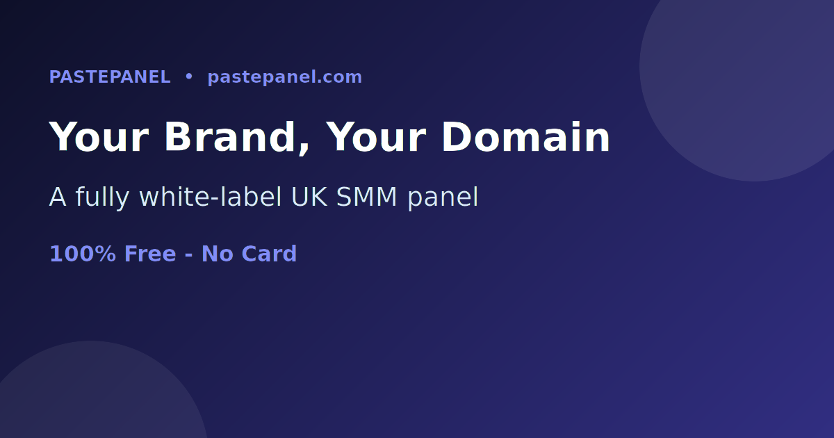 A fully white-label SMM panel on a custom UK brand and domain