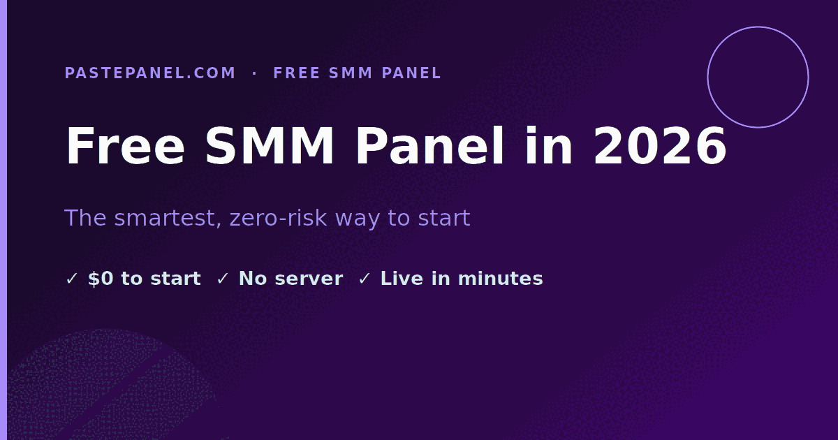 Person launching a free white-label SMM panel on a laptop in 2026