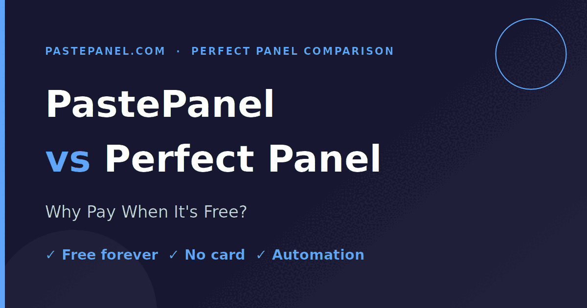 Why pay for an SMM panel when PastePanel is free
