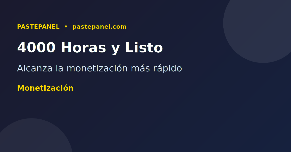 Monetización de YouTube Colombia tiempo de reproducción 4000 horas suscriptores