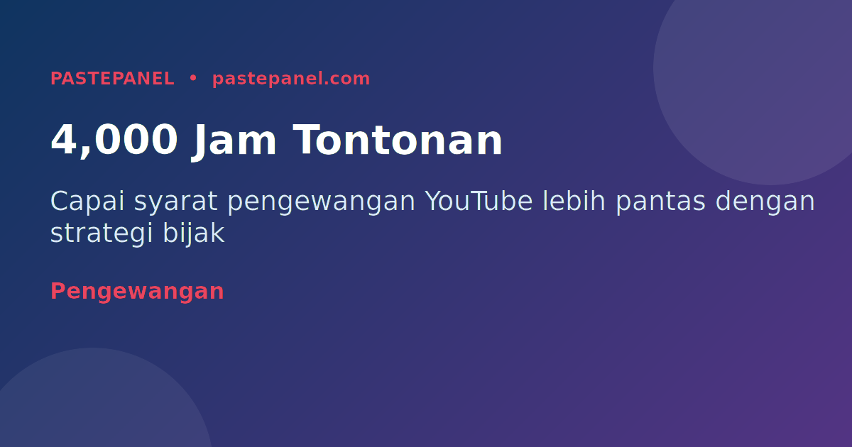 Strategi meningkatkan masa tontonan YouTube di Malaysia