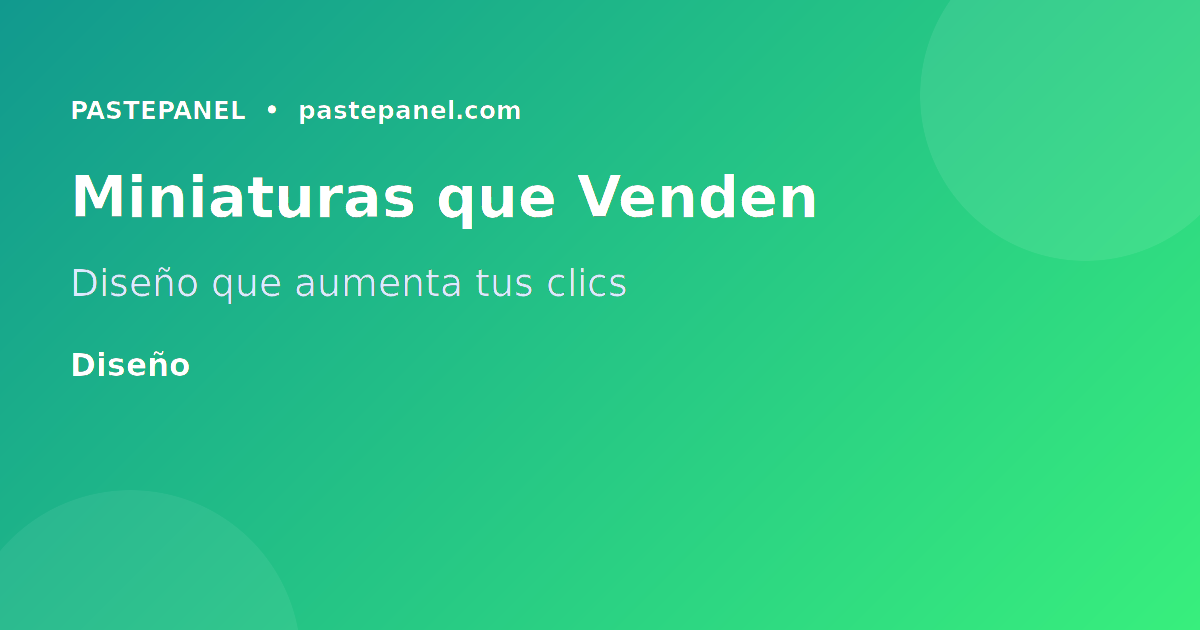 Diseño de miniaturas atractivas para YouTube en México