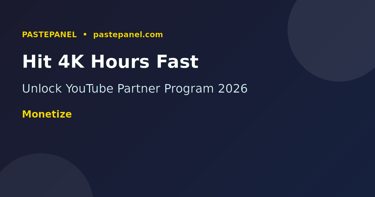 YouTube monetization milestone showing 4000 watch hours and 1000 subscribers progress bar