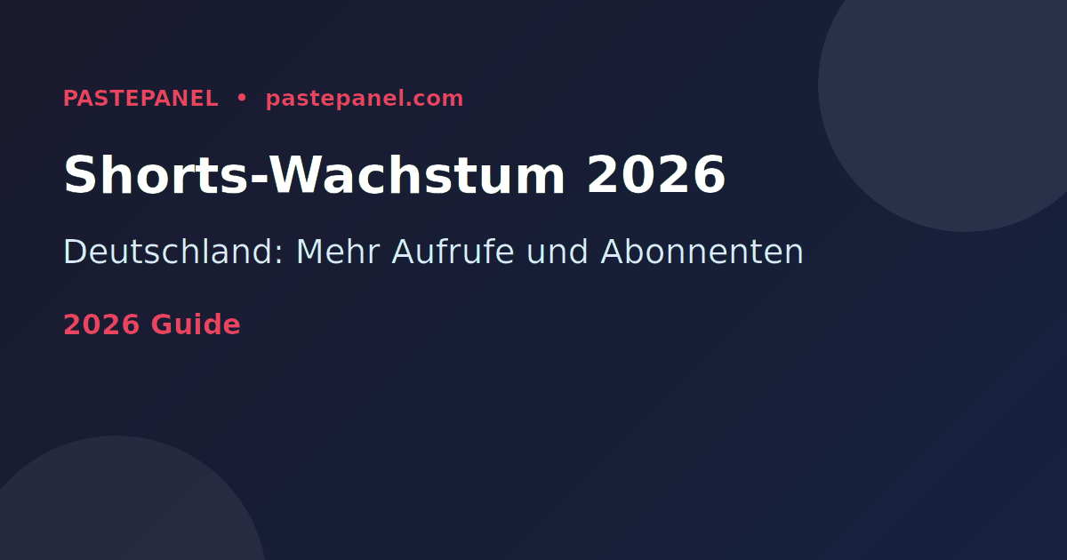 YouTube Shorts Wachstum in Deutschland 2026