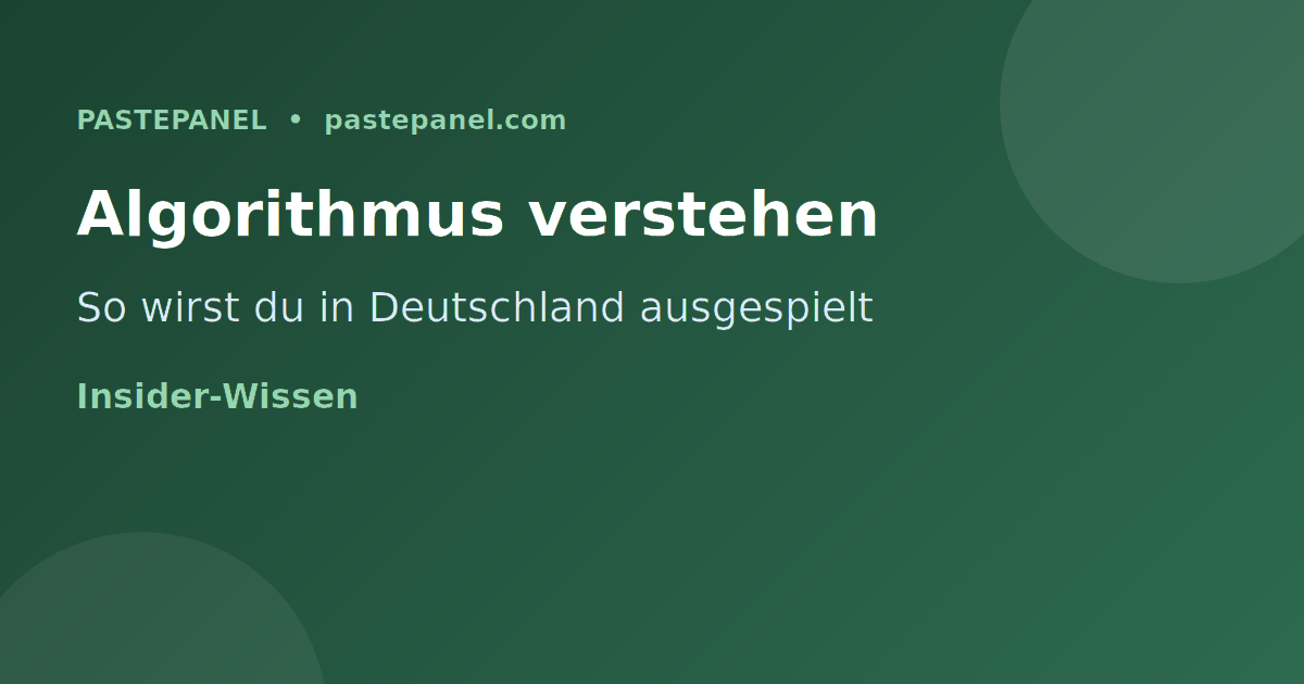 YouTube Shorts Algorithmus Deutschland verstehen