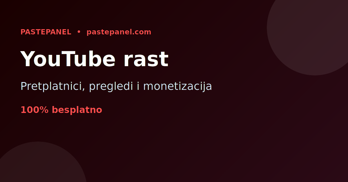 Rast YouTube kanala uz SMM usluge u Hrvatskoj