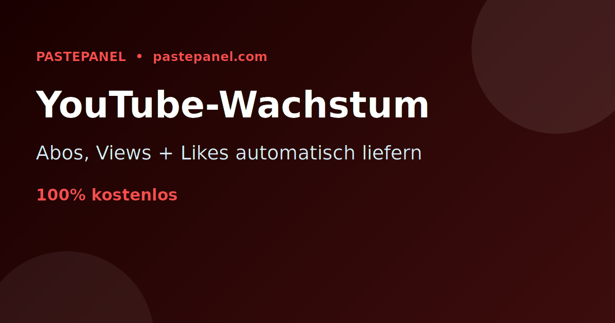 YouTube-Wachstum mit dem eigenen SMM Panel in Deutschland verkaufen und monetarisieren