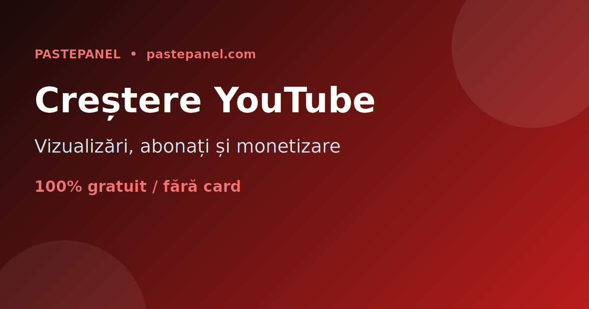 Servicii SMM pentru YouTube și monetizare canale în România